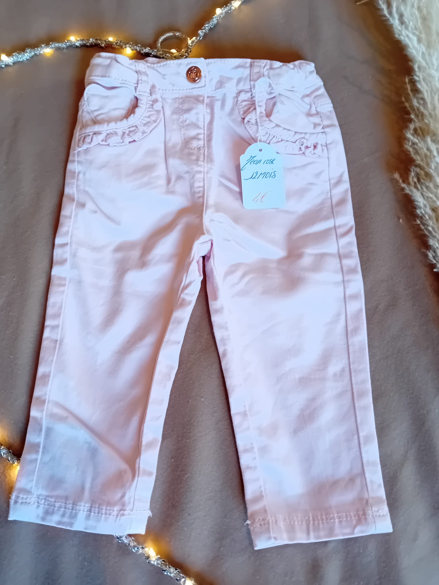 Pantalon rose pâle  2