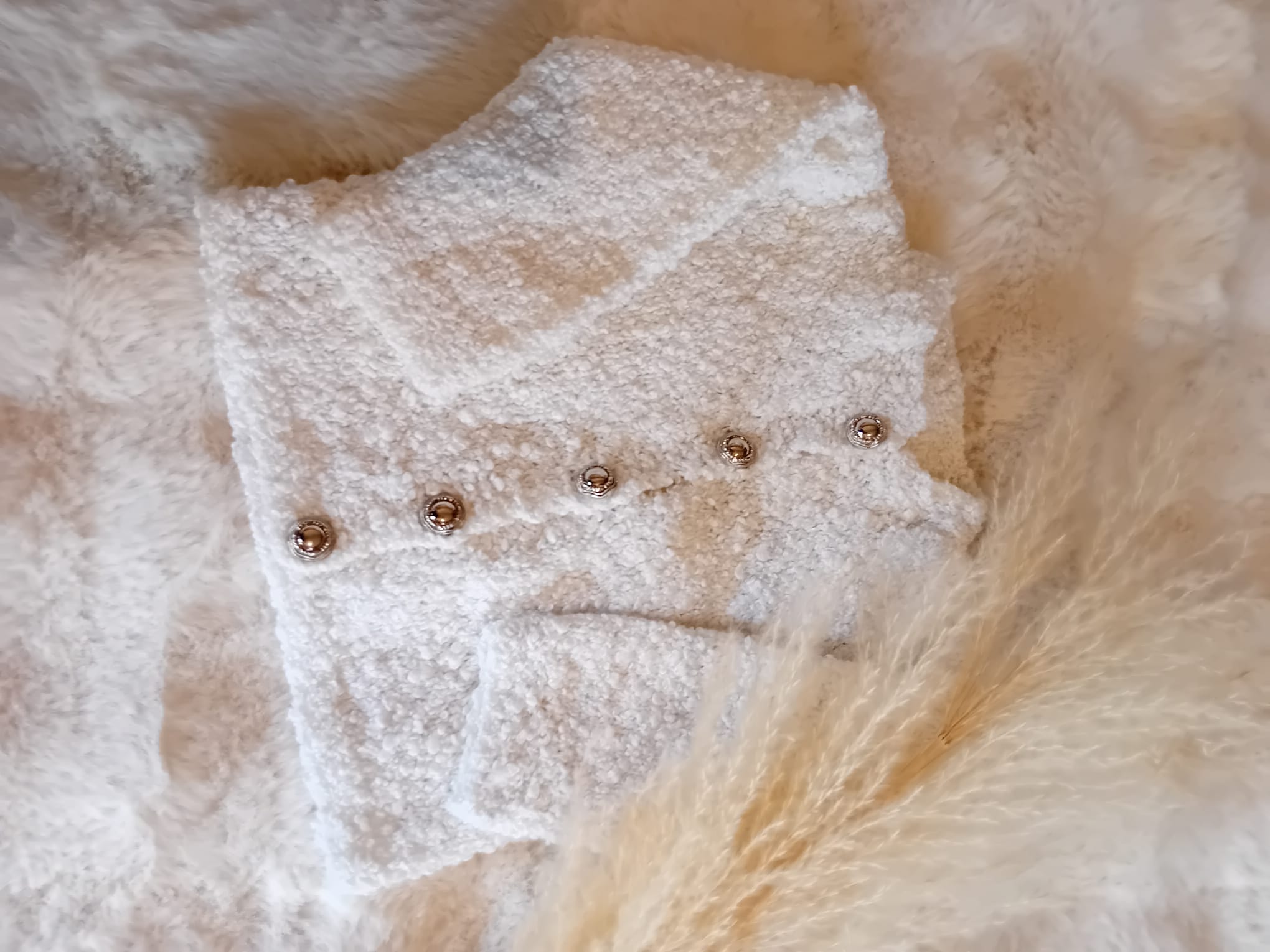 Gilet boutons argenté  2